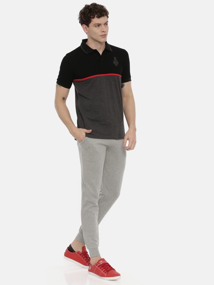 Hook & Hatchet Colorblock Men Polo Neck Red, White, Black T-Shirt - Buy Hook  & Hatchet Colorblock Men Polo Neck Red, White, Black T-Shirt Online at Best  Prices in India