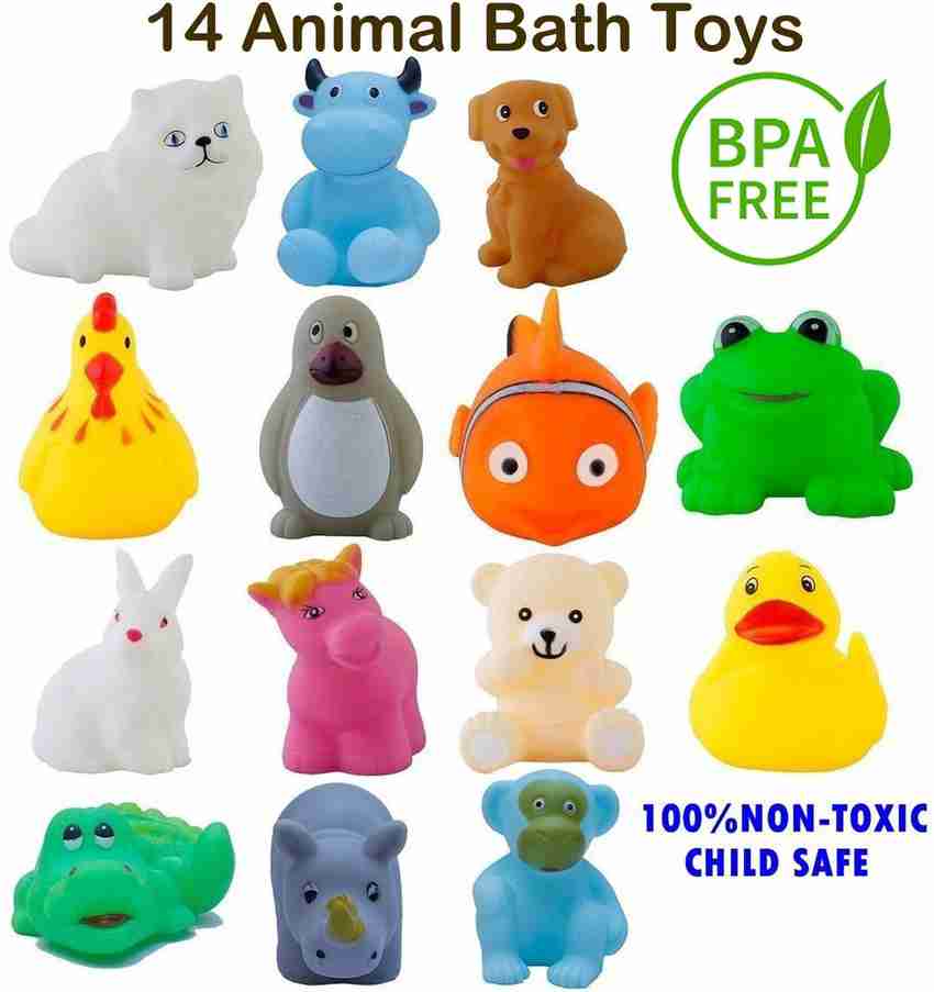 Squeeze store bath toys
