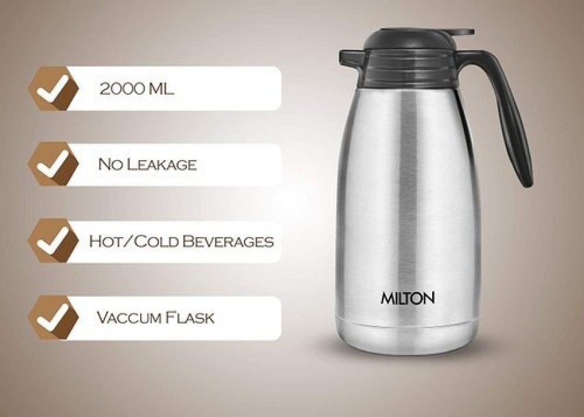 MILTON Thermosteel Classic Carafe Tea/Coffee Pot (600 Ml)