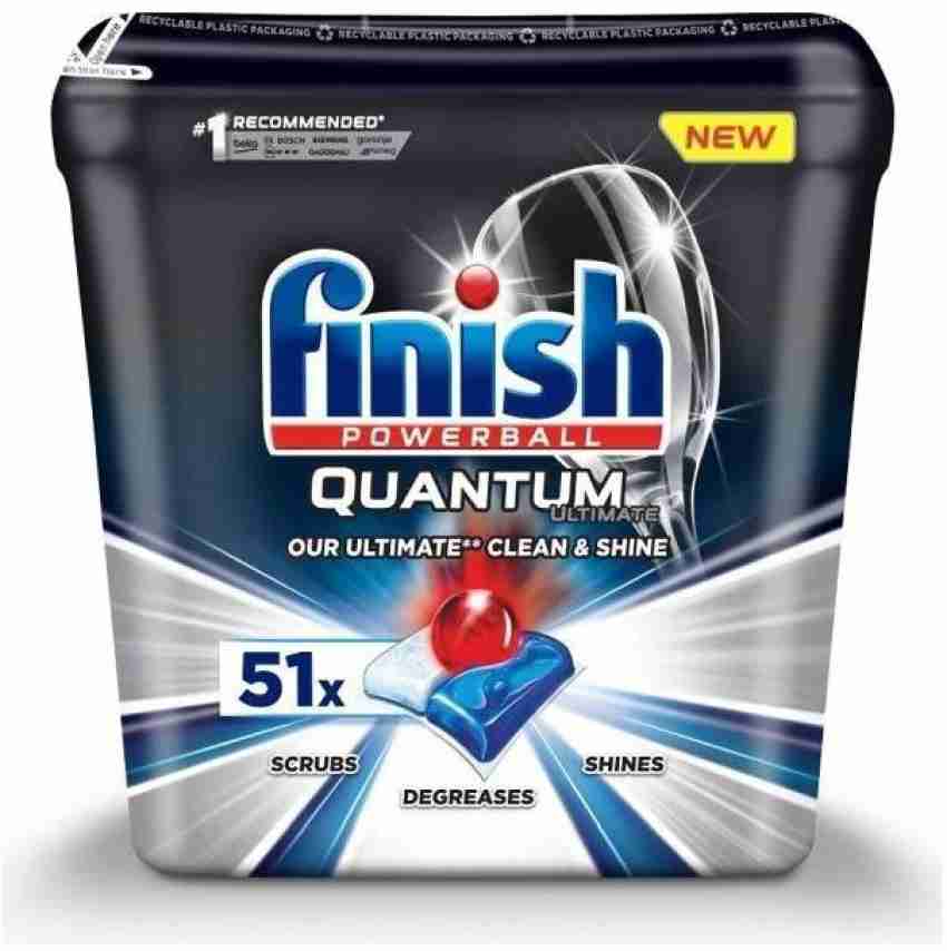 Finish Powerball Quantum Ultimate Lemon Sparkle Dishwasher Pack of