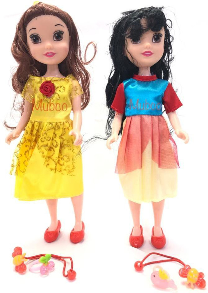 Mubco Fairy Fiona 2 Pretty Dolls Set Brown Black Hair Color