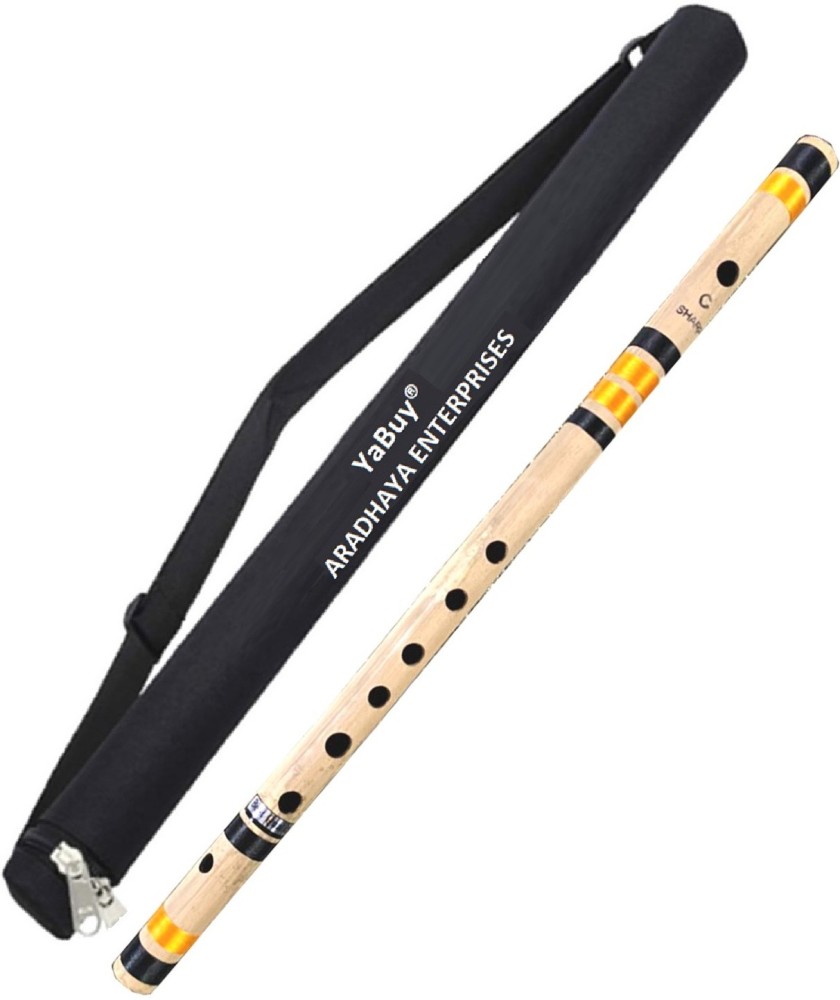 YaBuy Bamboo Flute Scale C Sharp Natural With Carry Bag 19 inches 7 Hole  -Thread Orange & Black Bamboo Flute Price in India - Buy YaBuy Bamboo Flute  Scale C Sharp Natural