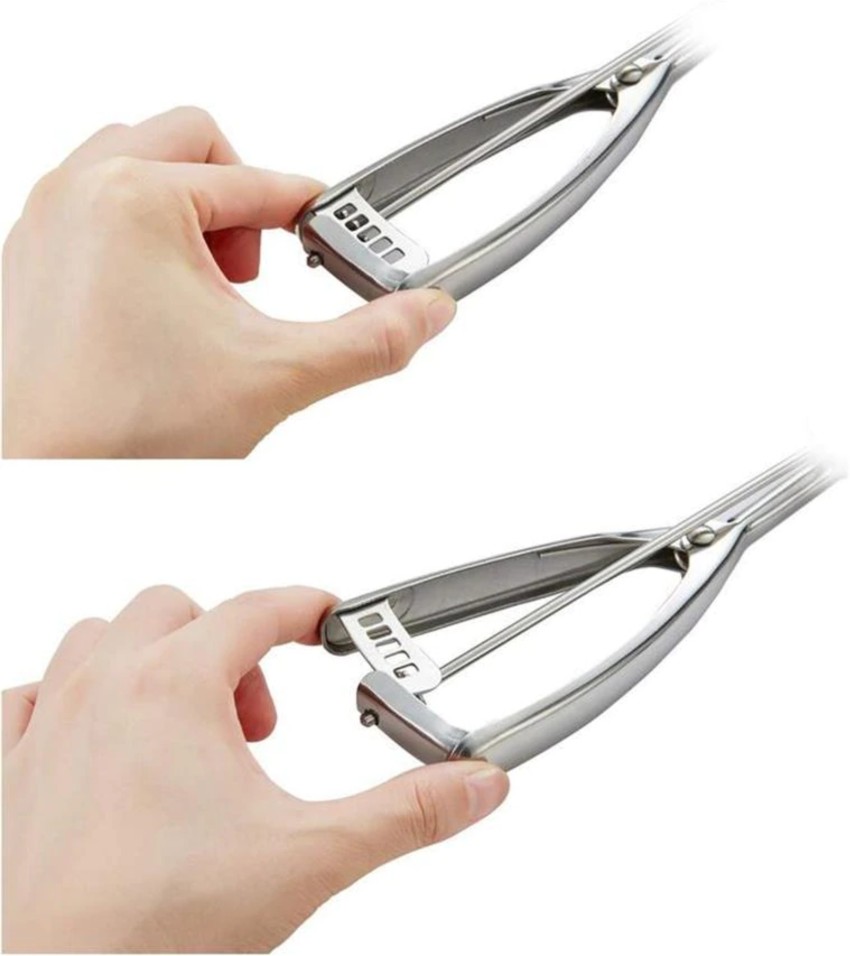 ECOBELL Silver Stainless Steel Ice Cream Scoop Spoon Spring Handle Masher Cookie  Scoop Stainless Steel Ice Cream Spoons Kitchen Scoop Price in India - Buy  ECOBELL Silver Stainless Steel Ice Cream Scoop