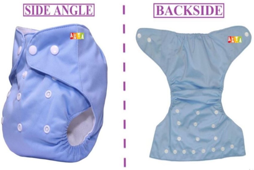 Alya Pack of 2 Premium Quality Baby Reusable Cloth Diapers All in