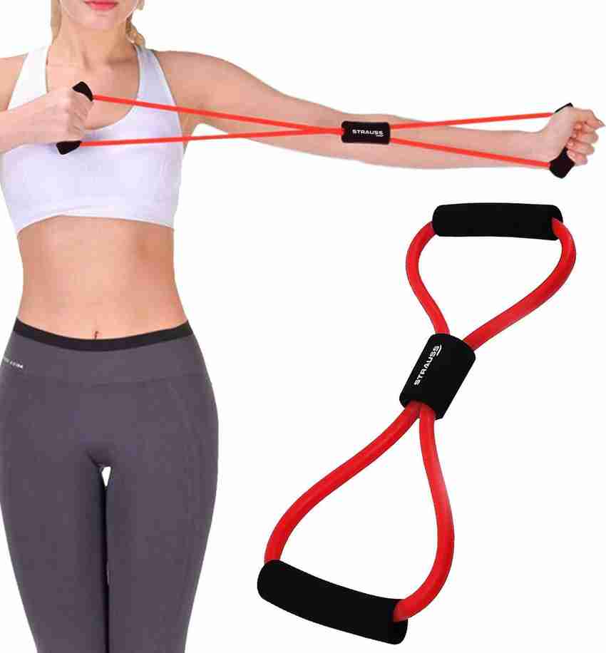 Rolgo1 Figure 8 Shape Yoga Fitness Workout Toning Resistance Tube