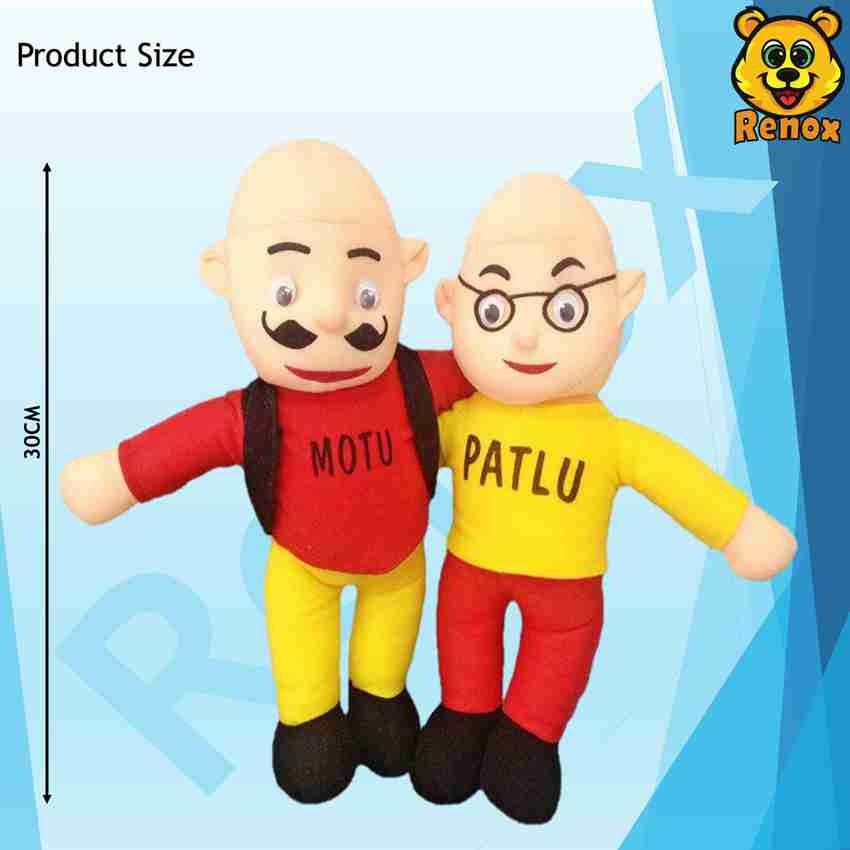 Renox Funny Motu Patlu Plush Toy for Kids Gift Decoration