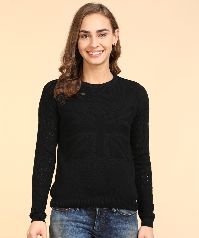 lady willington Self Design Round Neck Casual Women Brown Sweater - Buy lady  willington Self Design Round Neck Casual Women Brown Sweater Online at Best  Prices in India