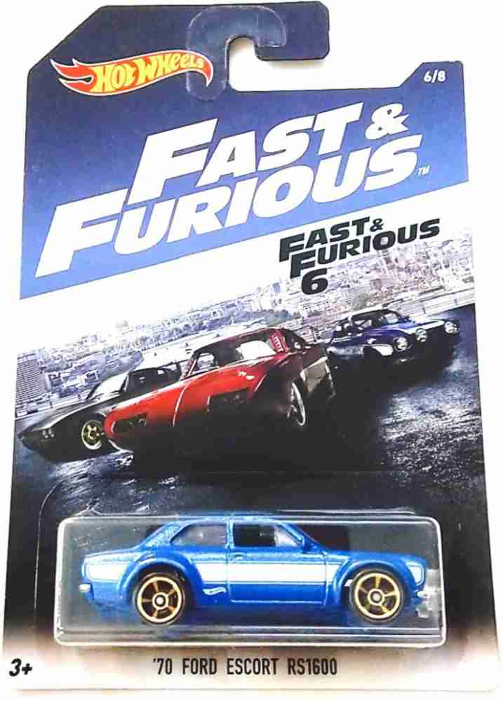 HOT WHEELS 70 FORD ESCORT RS1600 FAST & FURIOUS 6/8 - 70 FORD 