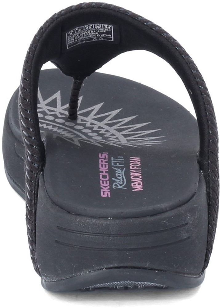 Skechers relaxed fit memory foam womens clearance flip flops