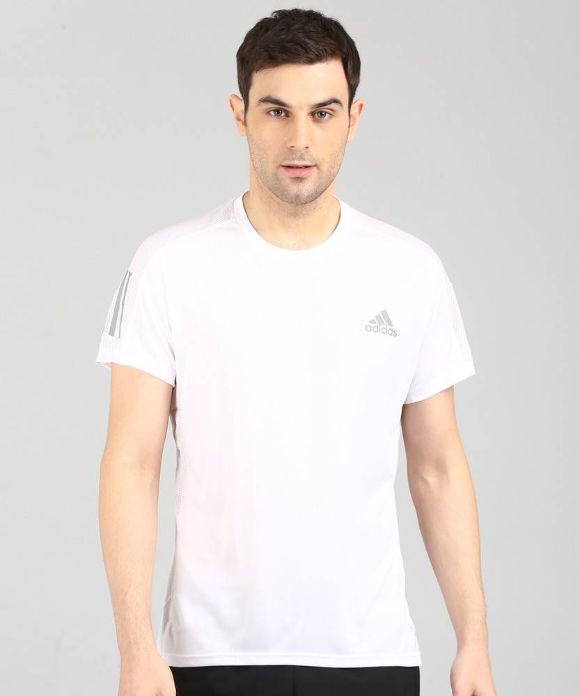 Mens adidas white t shirt new arrivals