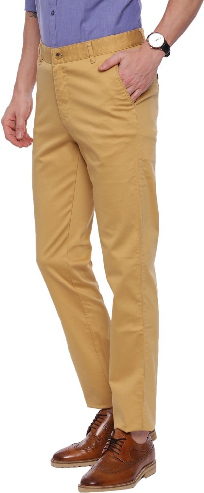 CROYDON UK Tapered Men Khaki Trousers  Buy CROYDON UK Tapered Men Khaki  Trousers Online at Best Prices in India  Flipkartcom