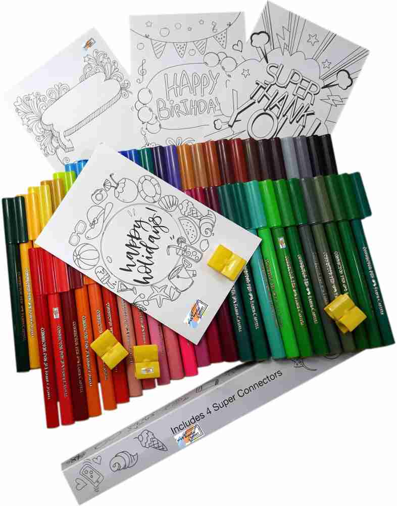 Faber-Castell Connector Sketch Pens Sets -(10,15,20 50) shades