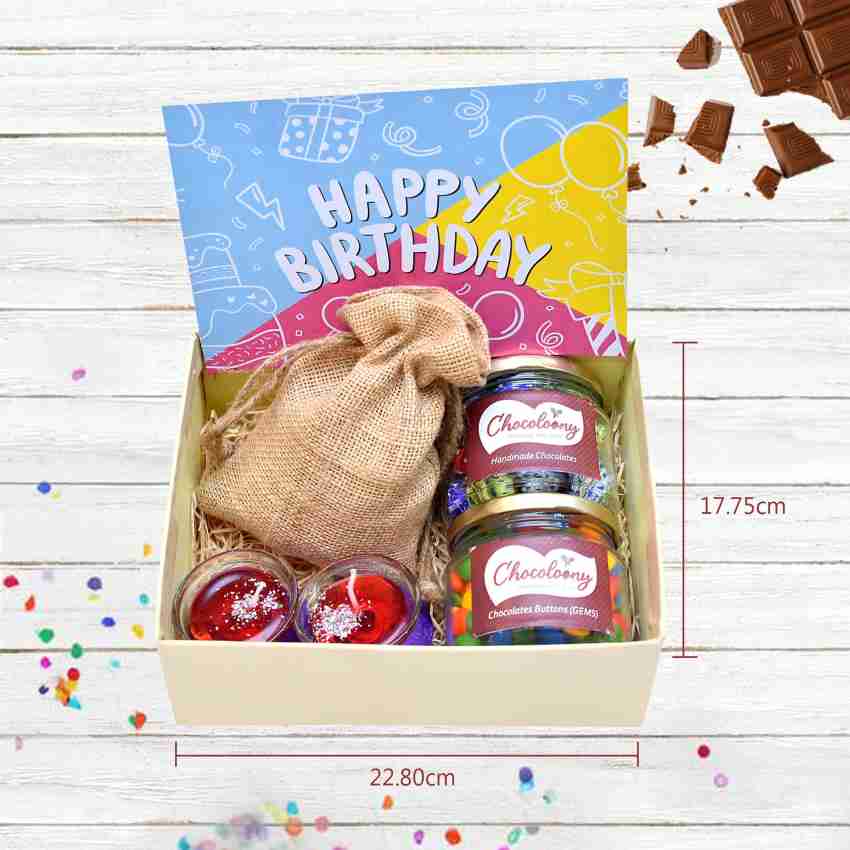 Cadbury Square Shaped Mouthwatering Birthday Gift Hamper Of