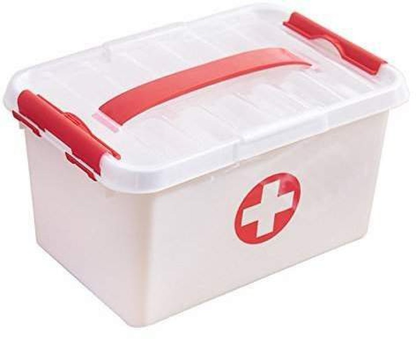 Plastic Portable Medicine Storage Organizer Large Capacity Pill Case First  Aid Kit Drug Cabinet Family Emergency