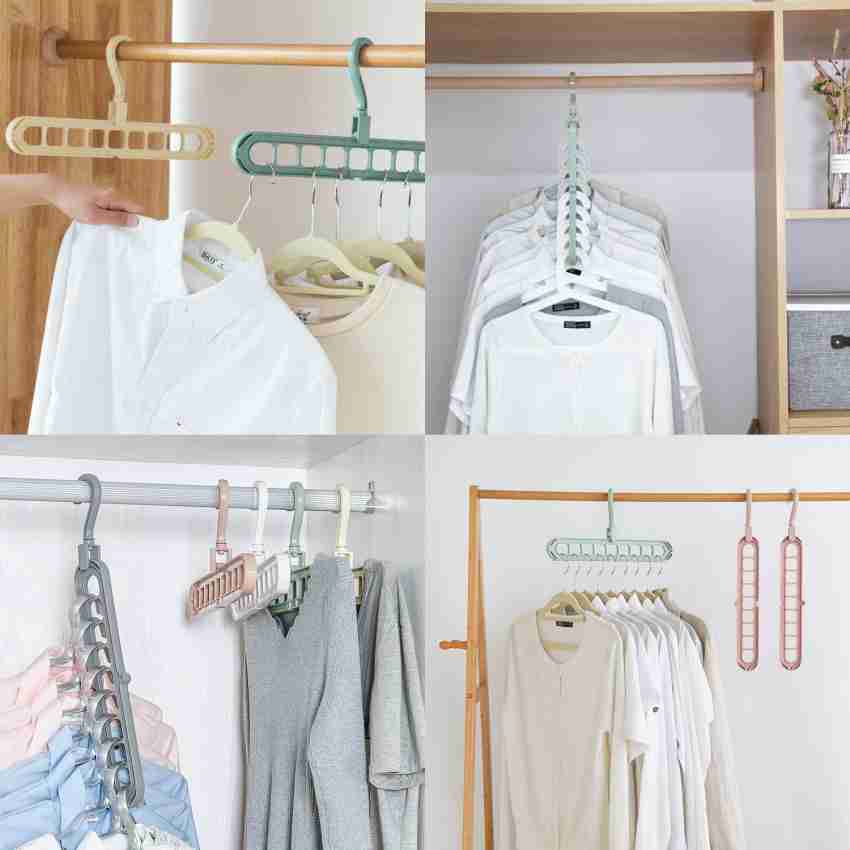 Buy Everbuy? 6 Pocket PVC Storage Bag Organizer Hanging Bags Closet  Organizer Wardrobe Rack Hangers Holder for Fashion Handbag Purse Pouch  (Multi) - Lowest price in India