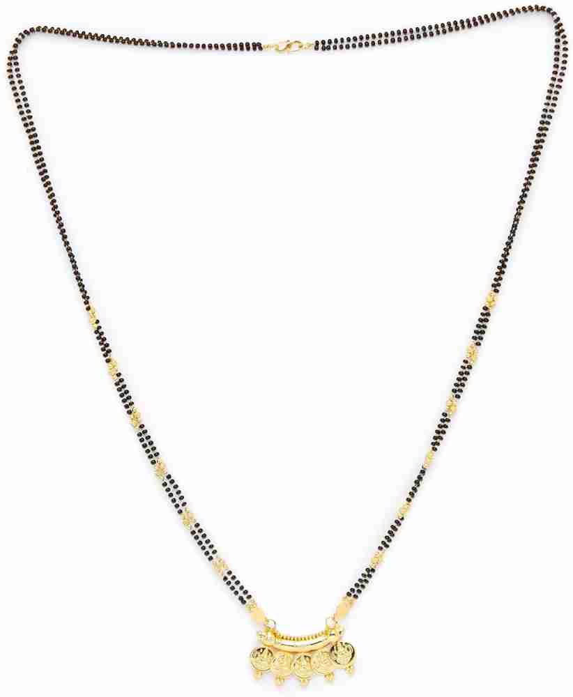 Long length gold mangalsutra on sale design