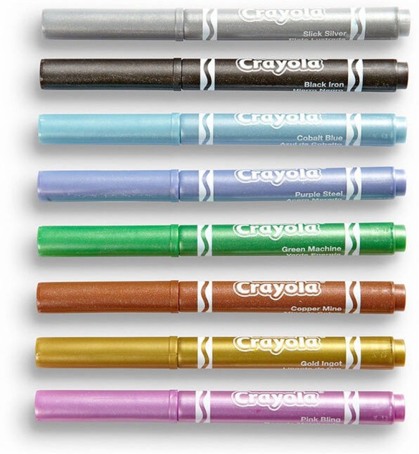 CRAYOLA Metallic Markers, 8 Count - Metallic Marker
