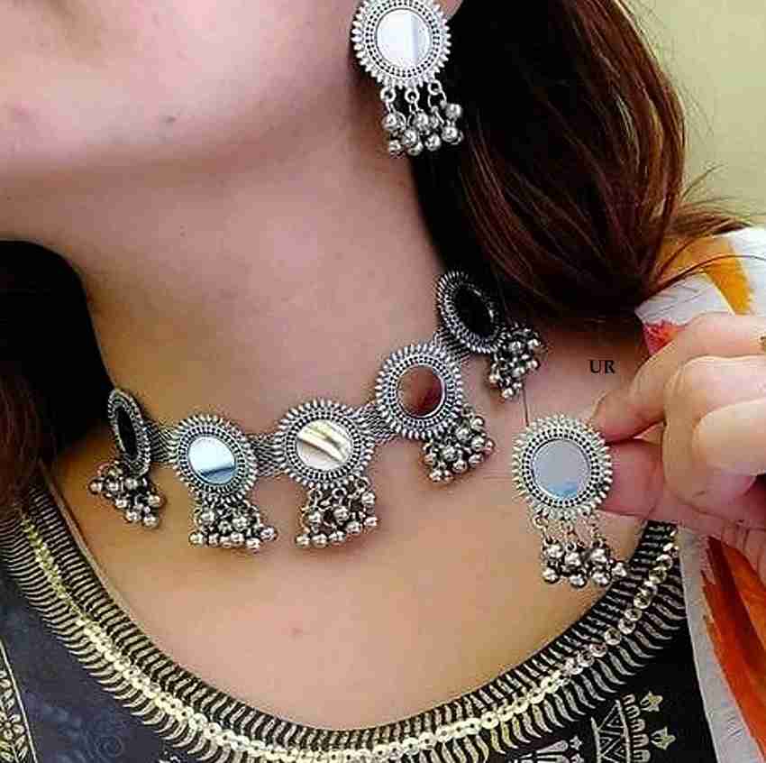 URBANELA Urbanela Silver Latest Boho Tribal Oxidised Afghani Choker Latest Tribal Collection Metal Choker Price in India Buy URBANELA Urbanela Silver Latest Boho Tribal Oxidised Afghani Choker Latest ...