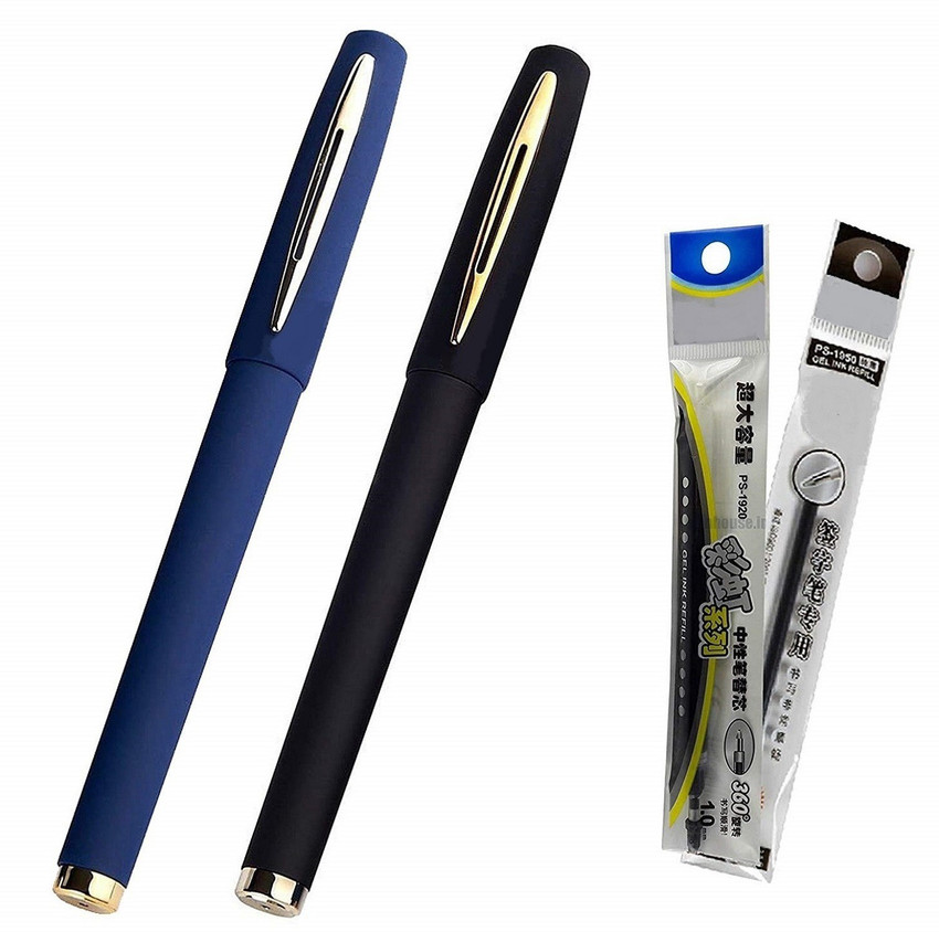 Definite Baoke Blue and Black 1.0mm Gel Pen for smooth writing
