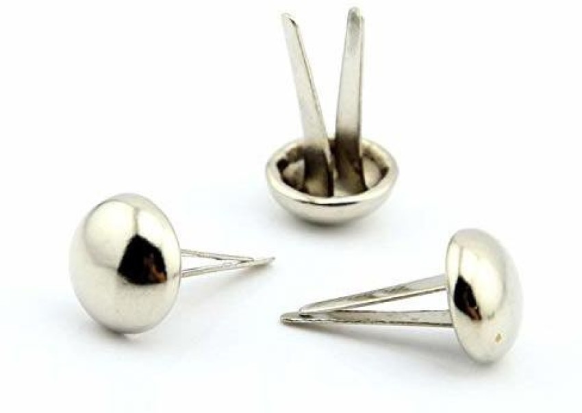 200pcs Metal Silver Split Pins Brads Professional Split Pins Brads