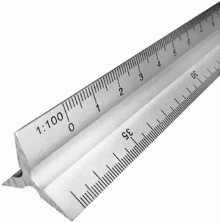 Flipkart KRAFTMASTERS Triangle Scale Ruler 30cm 12 Inch
