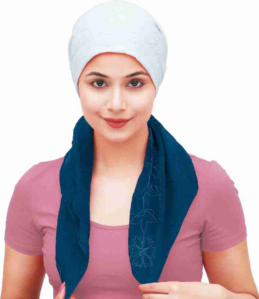 THE HEADSCARVES Embroidered Pure Cotton Women Fancy