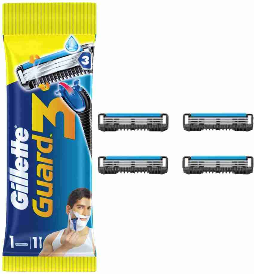 Gillette Guard 3 Shaving Combo 1N Razor 4N Cartridges Price