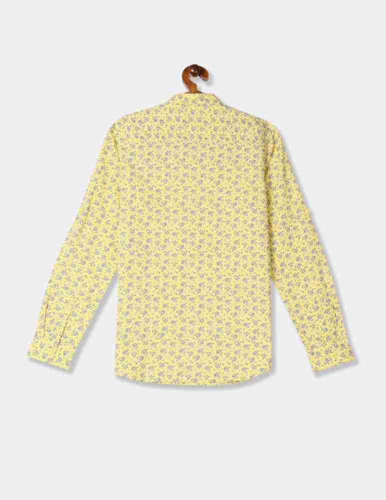 FLORAL PRINT SHIRT - Yellow