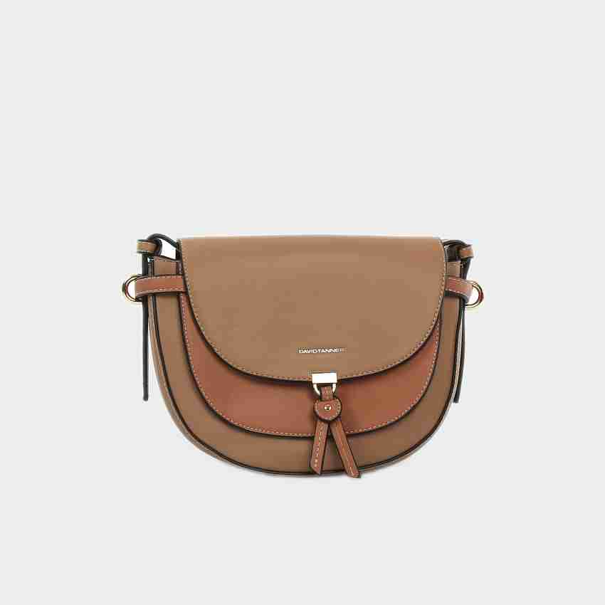 David Tanner Khaki Sling Bag Sling Bag For Women Sand Sand Price in India Flipkart