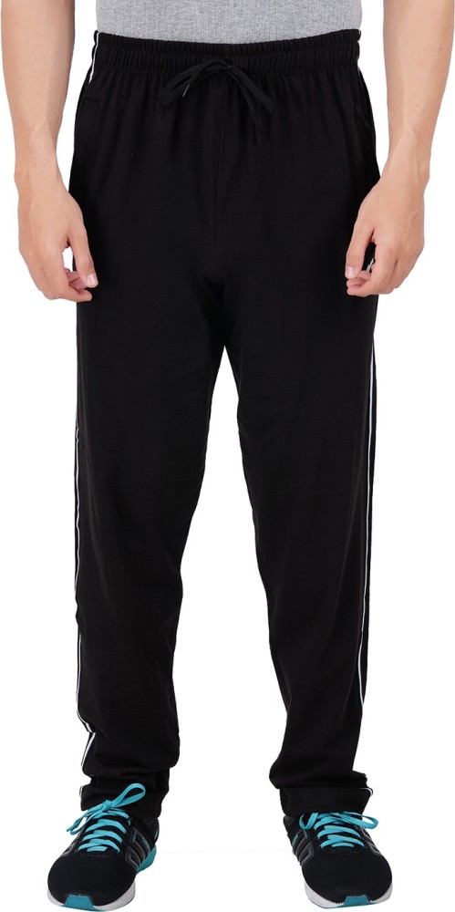 Solid Black Track Pants