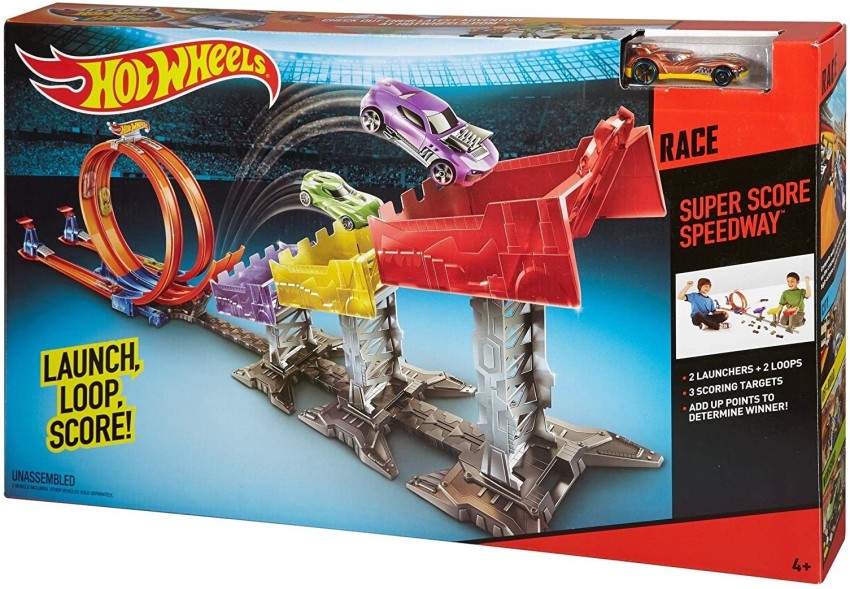 Hot wheels cheap double loop launch