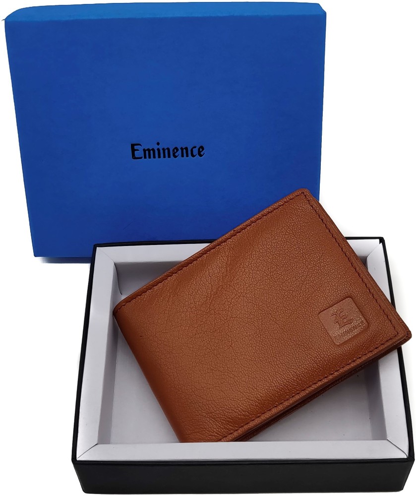 Eminence Men Tan Genuine Leather Wallet Tan Price in India