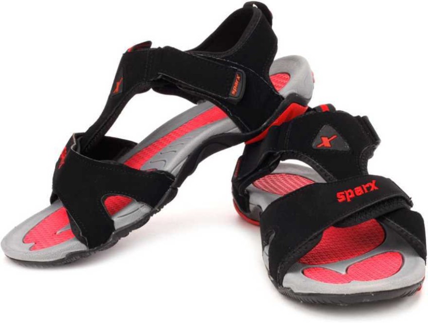 Sparx red black sandals new arrivals