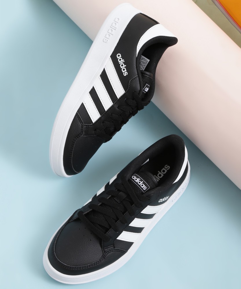 Black and white cheap adidas tennis shoes