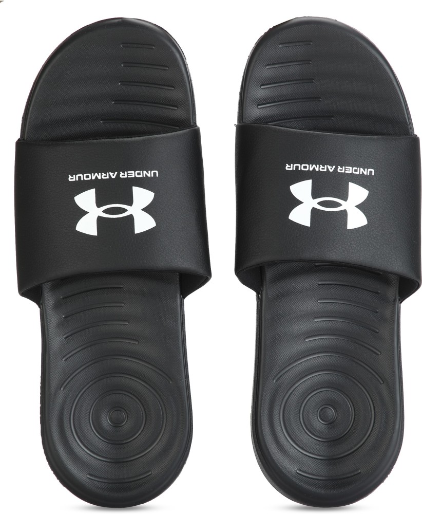 Black under armour slides new arrivals