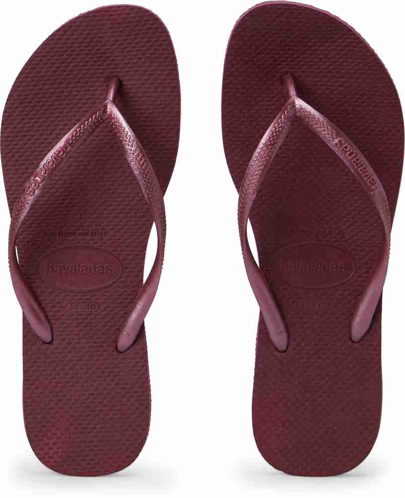 Havaianas maroon best sale