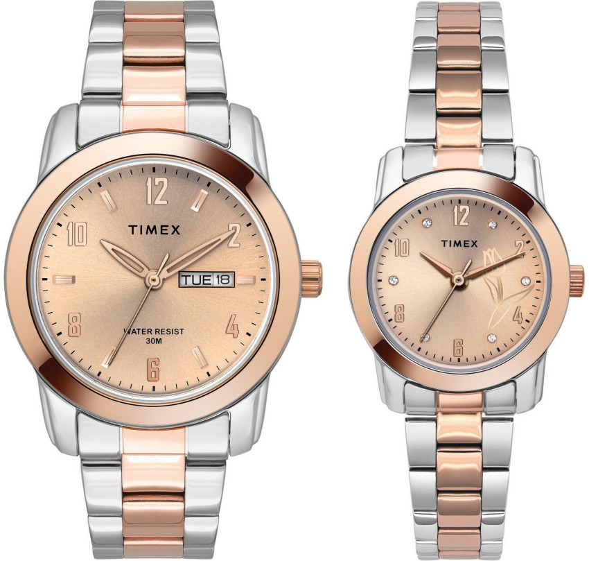 Timex couple hot sale watches flipkart