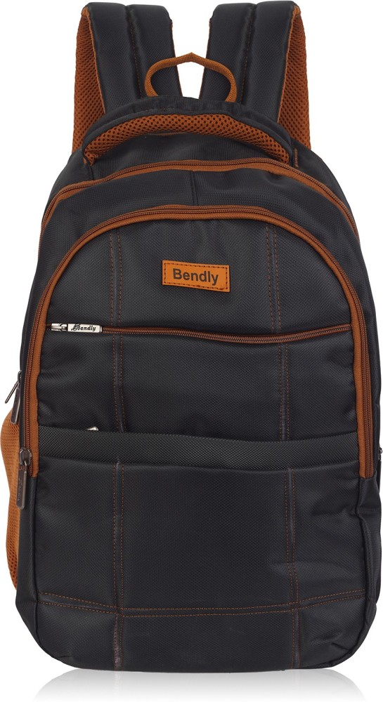 Bendly ER1 BRN 33 L Laptop Backpack BLACK Price in India Flipkart