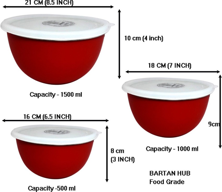 Microwave Safe Bowl Set with Lid, Bowls Set, Microwave Bartan