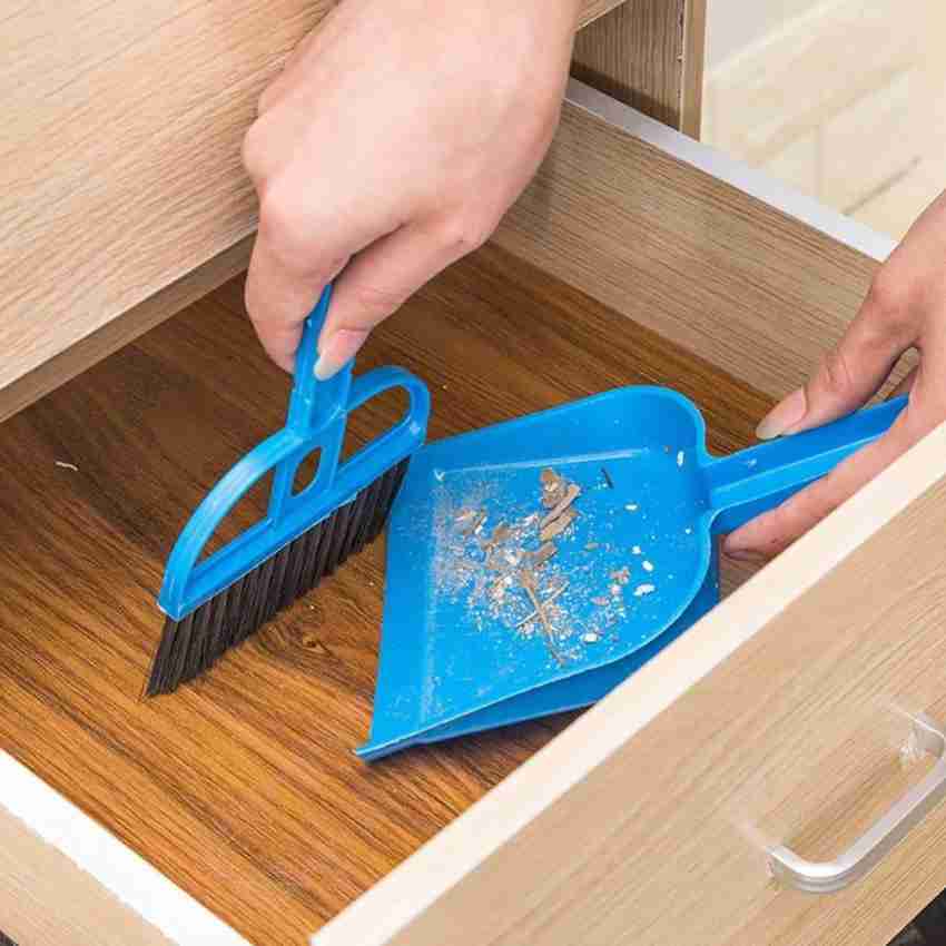 Mini Dustpan and Brush Set Portable Table Top Cleaning Brush and