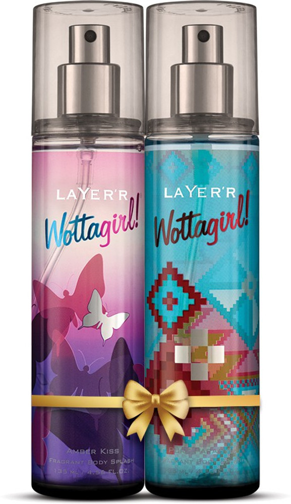 LAYER R Wottagirl Body Splash Combo Amber Kiss Pure Paradise