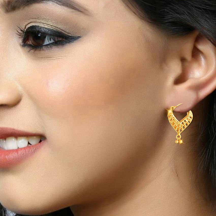 Buy GoldToned  White Earrings for Women by MIZORRI Online  Ajiocom