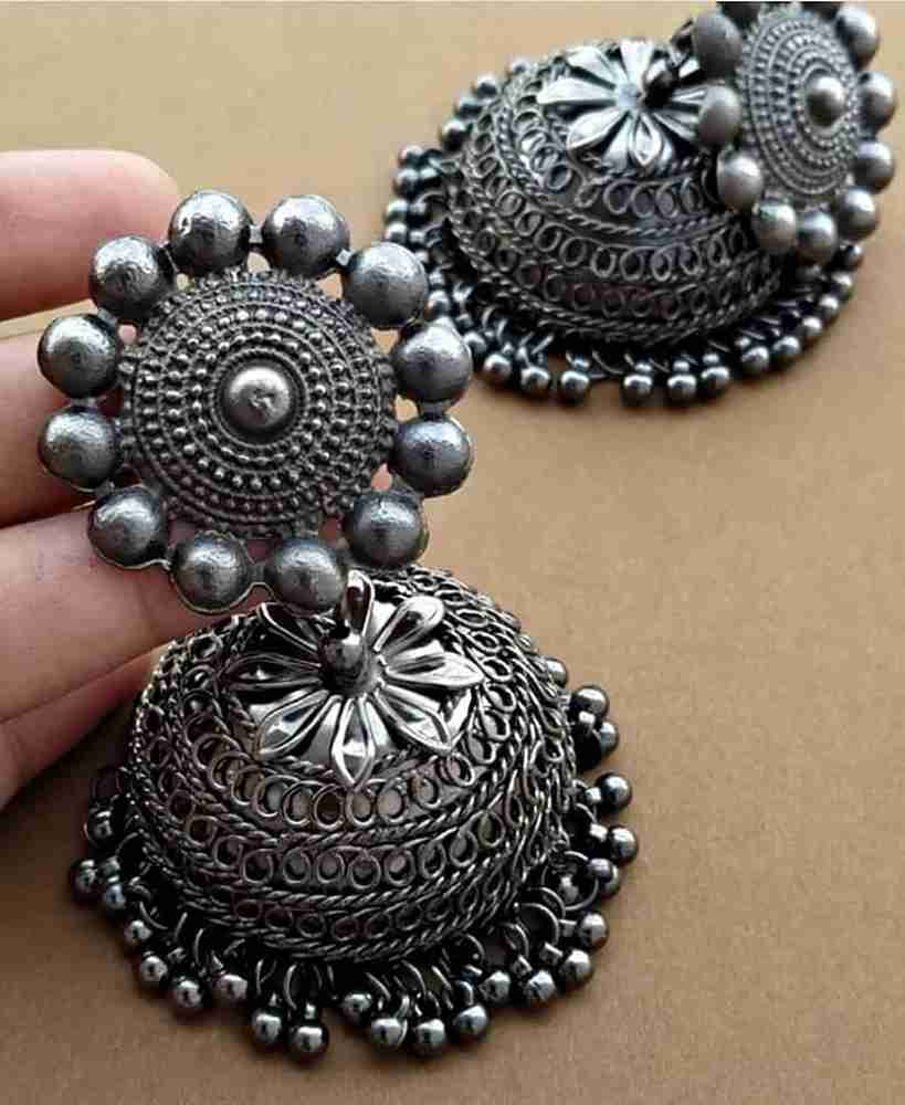Big jhumka best sale earrings online