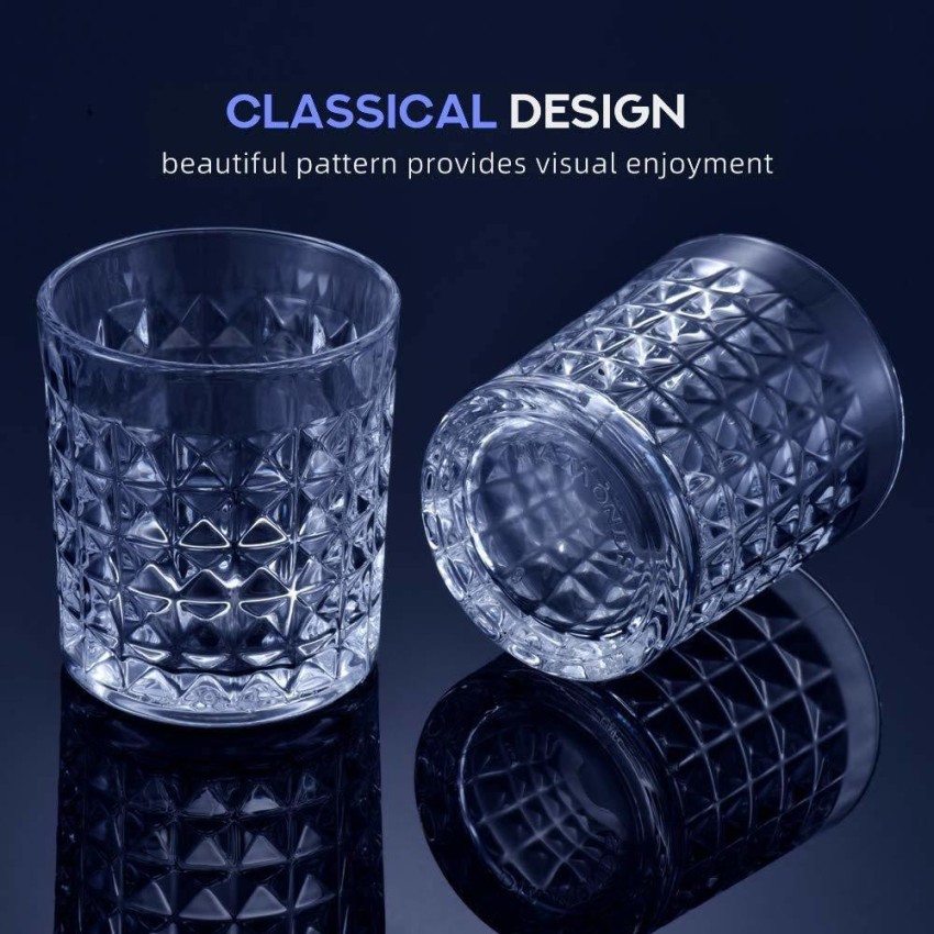 Top Grade Fashion 300ml Crystal Glasses Square White Spirits Mug Whiskey  Cups Small Wine Cup Shot