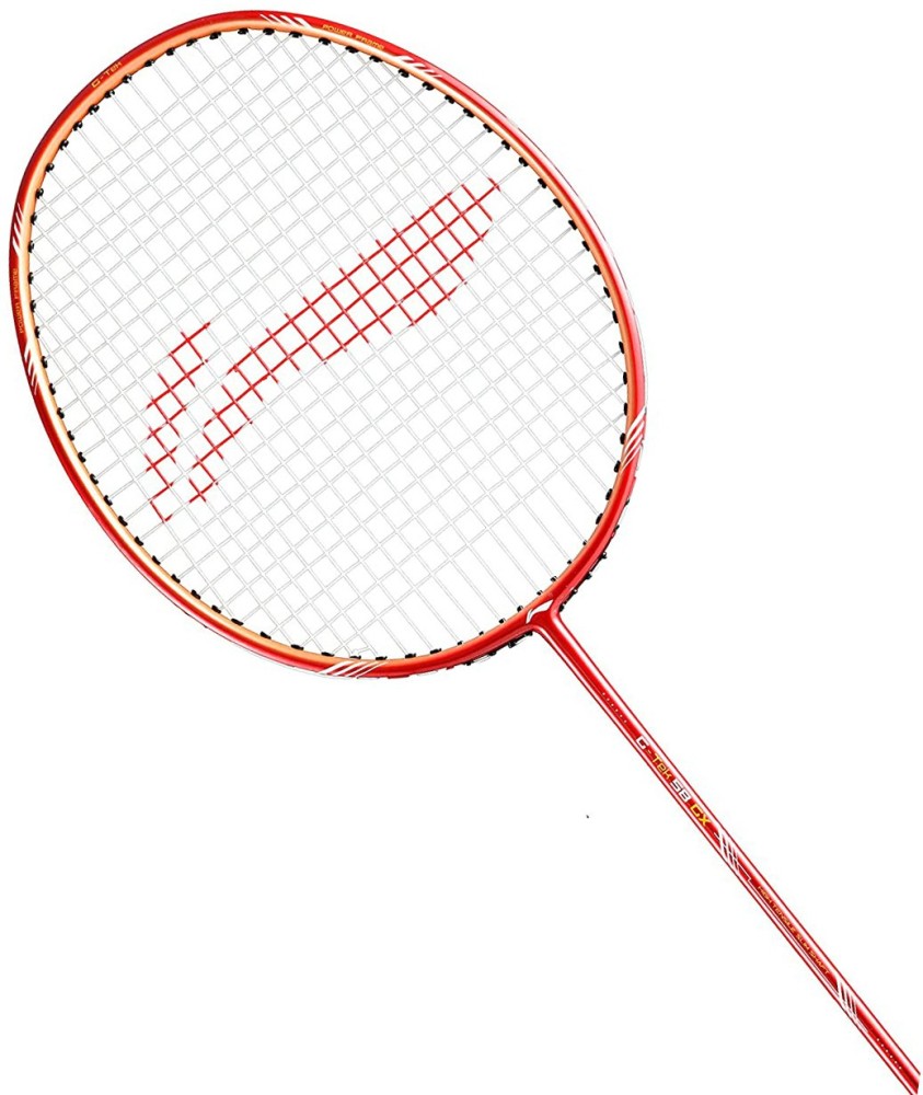 LI-NING G-TEK 58 GX Graphite Strung Badminton Racket Red 
