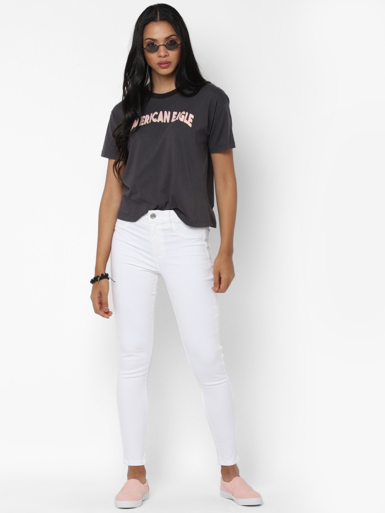 American Eagle Outfitters Slim Women White Jeans - Buy American
