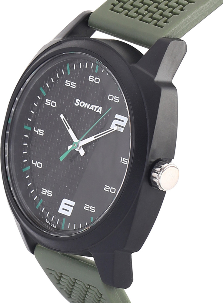 Sonata 77086pp03w analog watch clearance