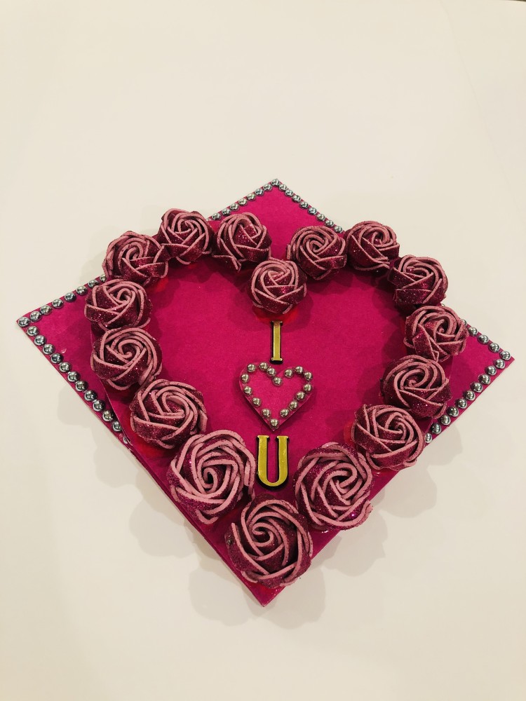 Quilled Box of Chocolates Valentine's Day Card