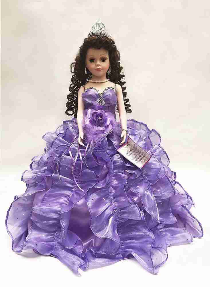 Jmisa 18 Umbrella Porcelain Dolls Quince Anos Purple - 18 Umbrella