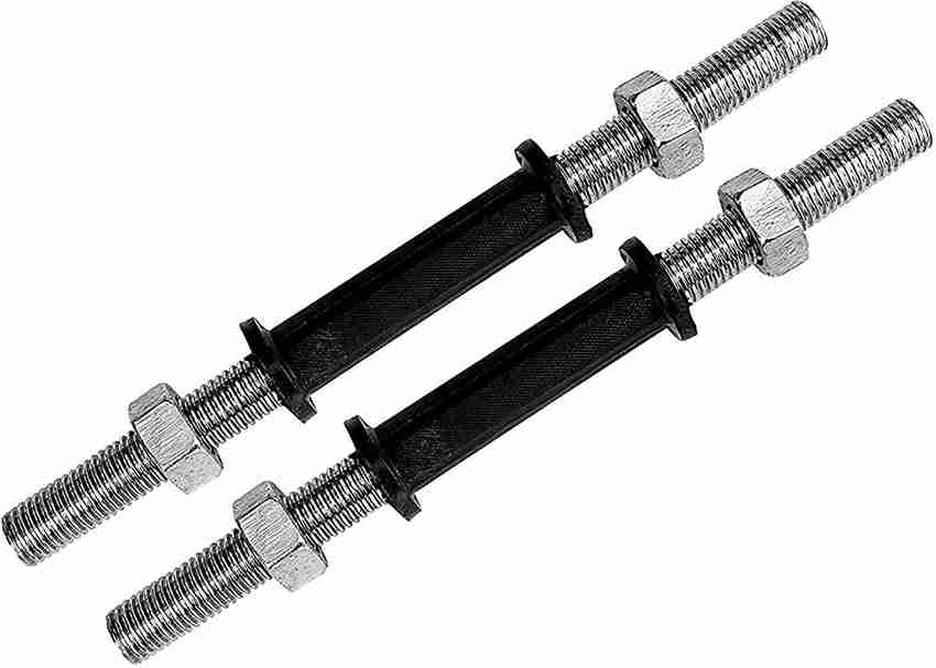 KORBAX Adjustable Dumbbell Rod With Nuts Weight Lifting Bar